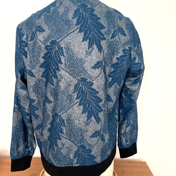 Barabas Bomber Jacket - Super Sparkly - Teal & Silver - Size 2XL - Picture 3 of 9